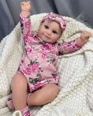 Lucile - 24" Reborn Baby Dolls Handmade Realistic Toddlers Girl with Full Eco friendly Vinyl Limbs