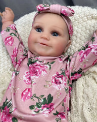 Lucile - 24" Reborn Baby Dolls Handmade Realistic Toddlers Girl with Full Eco friendly Vinyl Limbs