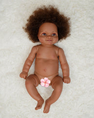 Zoe - 20" Reborn Baby Dolls Black African American Newborn Girl with Cute Dimple - Vacos Designed