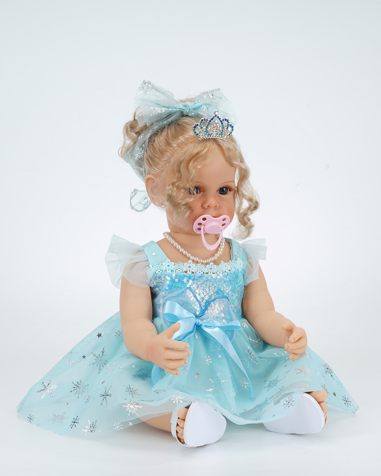 Alice - 20 Reborn Baby Dolls Big Blue Eyes Girl Silicone Vinyl Reborn Toddler