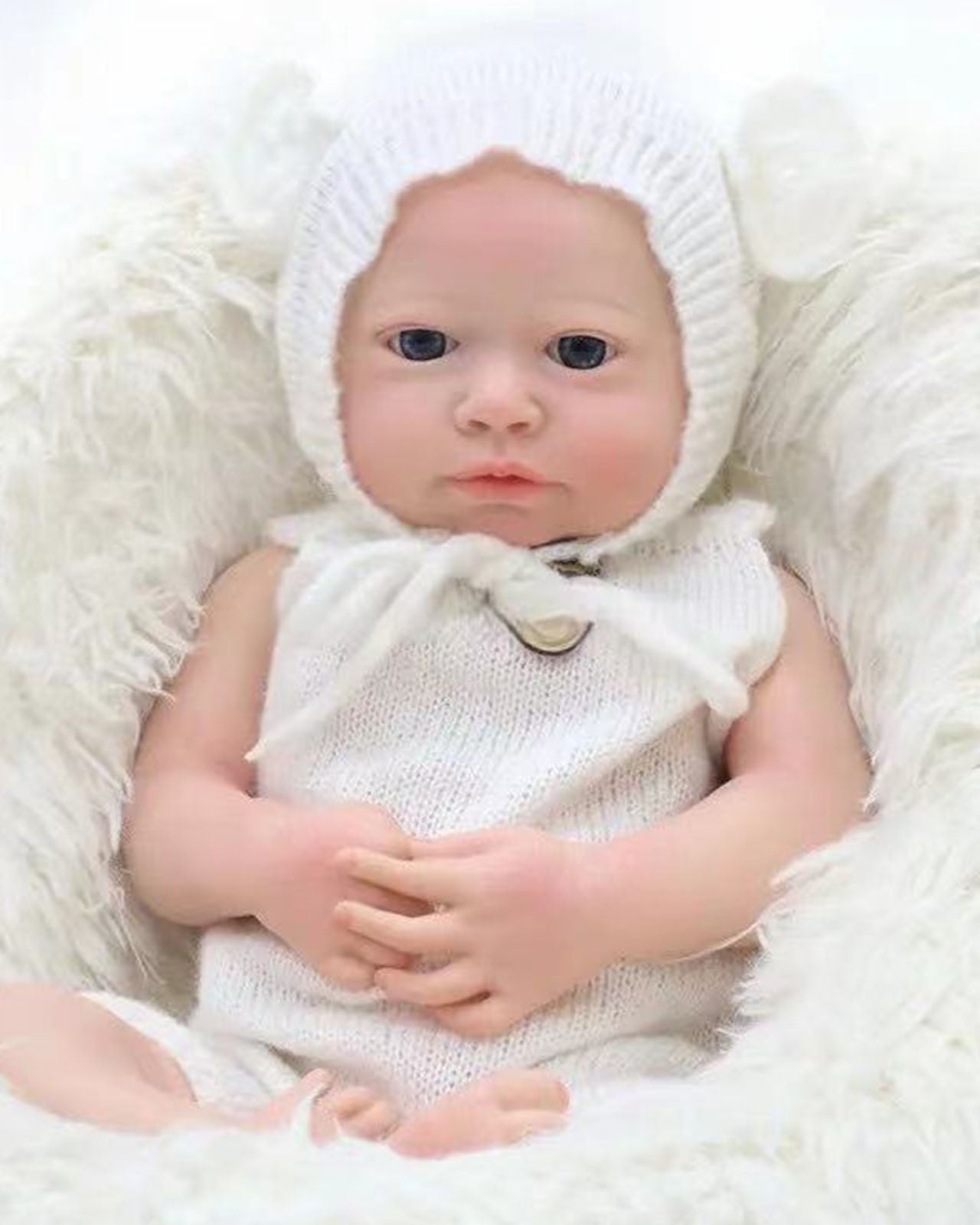 Full Body Silicone Baby GIRL or BOY. 18 Long and 8 Pounds. BALD 