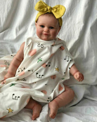 Evangeline - 24" Reborn Baby Dolls Handmade Awake Cute Toddlers Girl with Chubby Hands