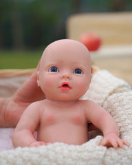 Rose - 13" Full Silicone Reborn Baby Dolls Real Baby Feeling Premature Girl with Flexible Limbs Can Pose What You Want