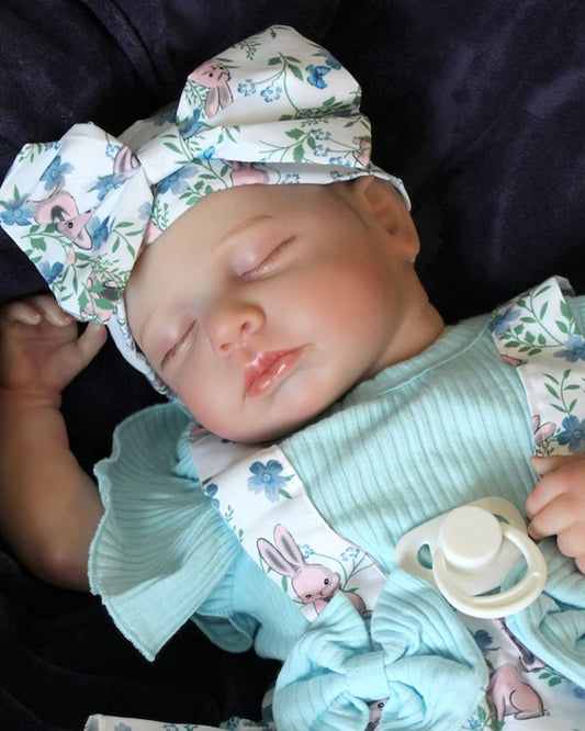 Luna - 20" Reborn Baby Dolls Lovely Sleeping Newborn Girl with Hand-painted Hair