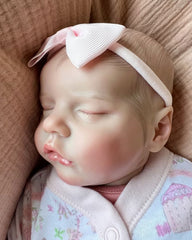 Lucia - 18" Reborn Baby Dolls Sleeping Newborn Girl with Hand-painted Hair
