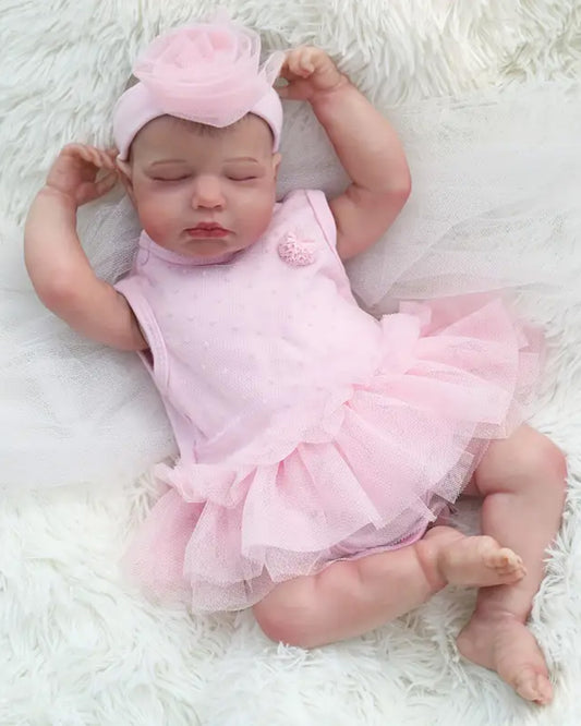 Charissa - 20" Reborn Baby Dolls Realistic Newborn Baby Girl with Lifelike Face and Limbs for Kids Age 3+