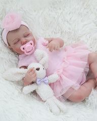 Charissa - 20" Reborn Baby Dolls Realistic Newborn Baby Girl with Lifelike Face and Limbs for Kids Age 3+
