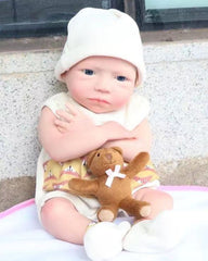 Elaine- 18" Full Silicone Reborn Baby Dolls Extremely Flexible Newborn Girl with Soft Touch