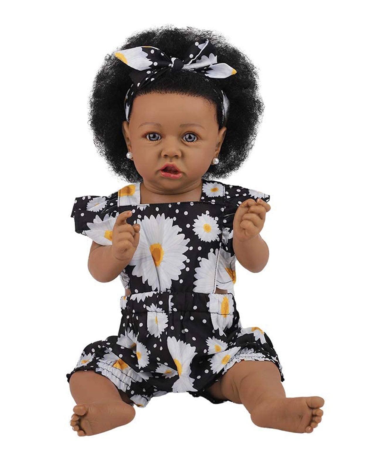 Irma - 20" Reborn Baby Dolls Cute African American Newborn Girl with Soft Body