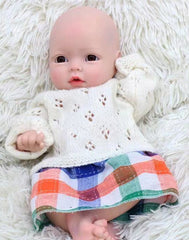 Ollie - 13" Reborn Baby Dolls Flexible Waterproof Full Solid Silicone Premature Girl