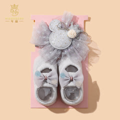 (Buy 1 get 1 at 50% off) Cute Headband Set Princess Flower Tiara with Socks