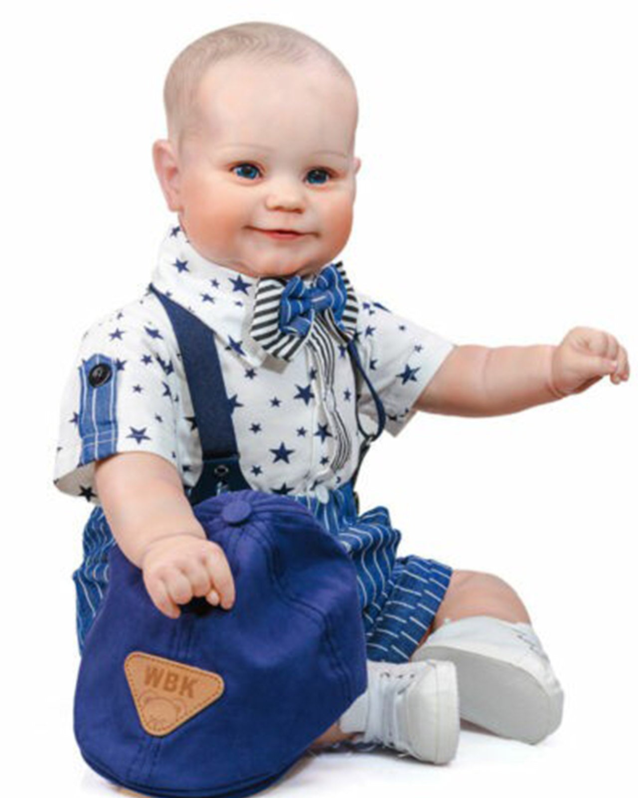 Jarvis - 24" Reborn Baby Dolls Handmade Vinyl Silicone Toddlers Boy with Weighted Cloth Body