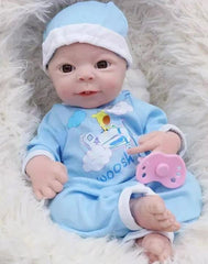 Claude - 13" Full Silicone Reborn Baby Dolls Premature Boy Doll with Soft Washable Body