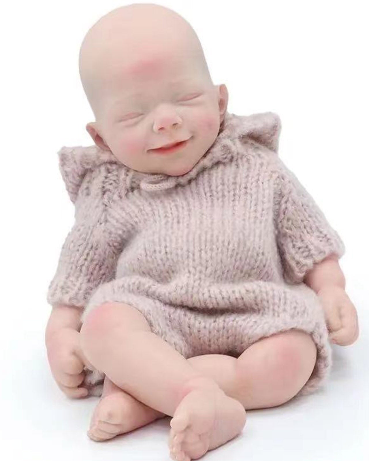 Terence - 16" Full Silicone Reborn Baby Dolls Realistic Playful Sleeping Premature Boy with Cute Dimple