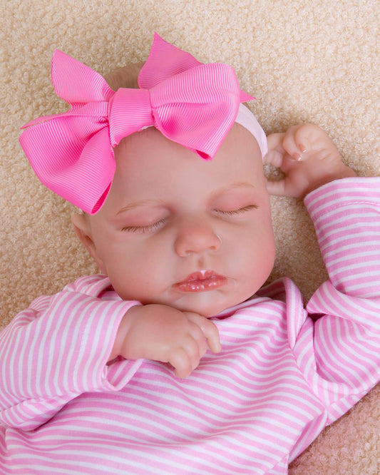 Winni - 20" Reborn Baby Dolls Real Soft Touch Newborn Girl with Sleeping Eyes