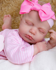 Winni - 20" Reborn Baby Dolls Real Soft Touch Newborn Girl with Sleeping Eyes