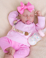 Winni - 20" Reborn Baby Dolls Real Soft Touch Newborn Girl with Sleeping Eyes
