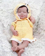 Dudley - 20" Full Silicone Reborn Baby Dolls Smile Handmade Toddlers Boy with Soft Touch Cuddly Body