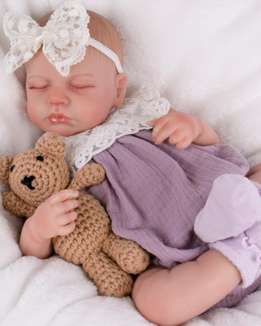 Carolina - 20" Reborn Baby Dolls with Sweet Sleeping Face Newborn Baby Dolls Handmade Baby