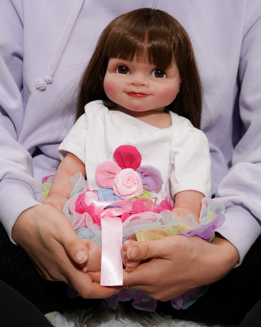 Benedita - 20" Soft Vinyl & Fabric, Hand-Painted Hair Reborn Baby Doll - Perfect Birthday or Christmas Gift for Youngsters