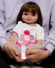 Benedita - 20" Soft Vinyl & Fabric, Hand-Painted Hair Reborn Baby Doll - Perfect Birthday or Christmas Gift for Youngsters