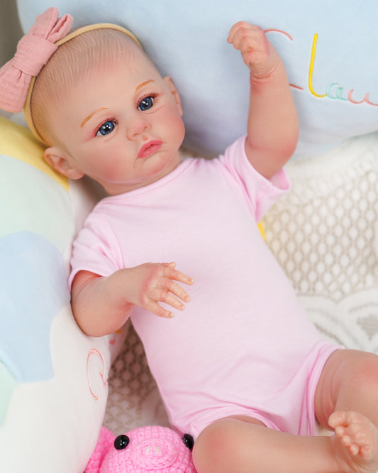 Alba - 22" Reborn Baby Girl Dolls Lifelik Newborn Baby With Realistic Veins