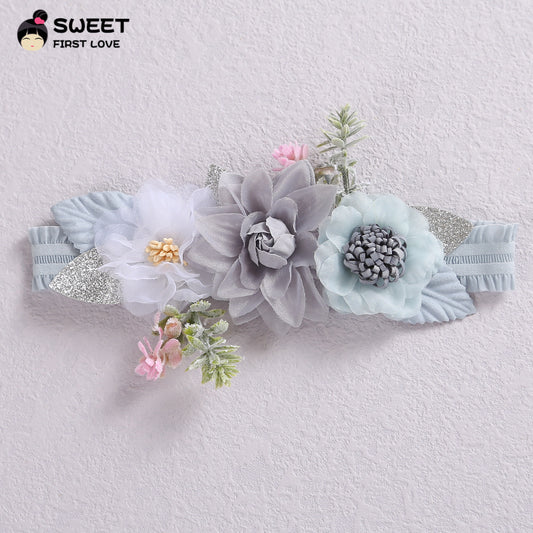 (Buy 1 get 1 at 50% off) Lolita Princess Tiara Baby Girls Flower Headband for Reborn Baby Dolls