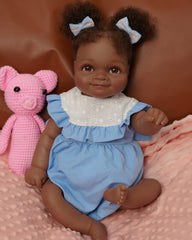 Sofia - Reborn Baby Doll Black Girl 20 Inch Realistic Newborn Baby Dolls Realistic African American Girl
