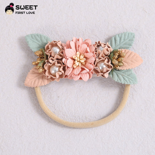 (Buy 1 get 1 at 50% off) Cute Princess Parquet Tiara Baby Headband for Reborn Baby Dolls