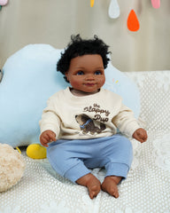 Asuman - Black Reborn Baby Dolls - 20 Inch African American Realistic Reborn Boy, Lifelike Newborn Doll That Look Real Weighted Soft Body