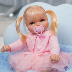 Lyuda - 20" Reborn Baby Doll with 3D Painted Skin and Hand-painted Visible Blood Vessel Fabric Toys