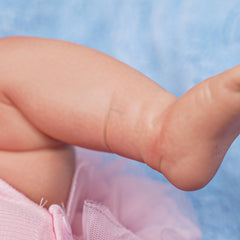 Lyuda - 20" Reborn Baby Doll with 3D Painted Skin and Hand-painted Visible Blood Vessel Fabric Toys