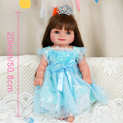 Dasha - 20" Soft Body Reborn Baby Doll with Artisan Craftsmanship, 3D Skin Texture, and Visible Veins, for Collectors and Children