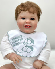 Kodi Bear - 22" Reborn Baby Dolls Smiling Naughty Toddlers Boy With Two Adorable Milk Teeth