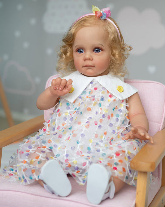 Sandie - 22" Reborn Baby Dolls Cherubic Toddlers Girl with Innocent Face