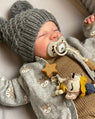 Harlow - 17" Reborn Baby Dolls Endearing Sleeping Newborn Boy with Chubby and Flexible Limbs