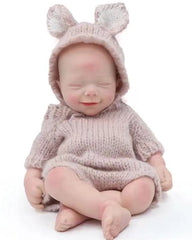 Terence - 16" Full Silicone Reborn Baby Dolls Realistic Playful Sleeping Premature Boy with Cute Dimple