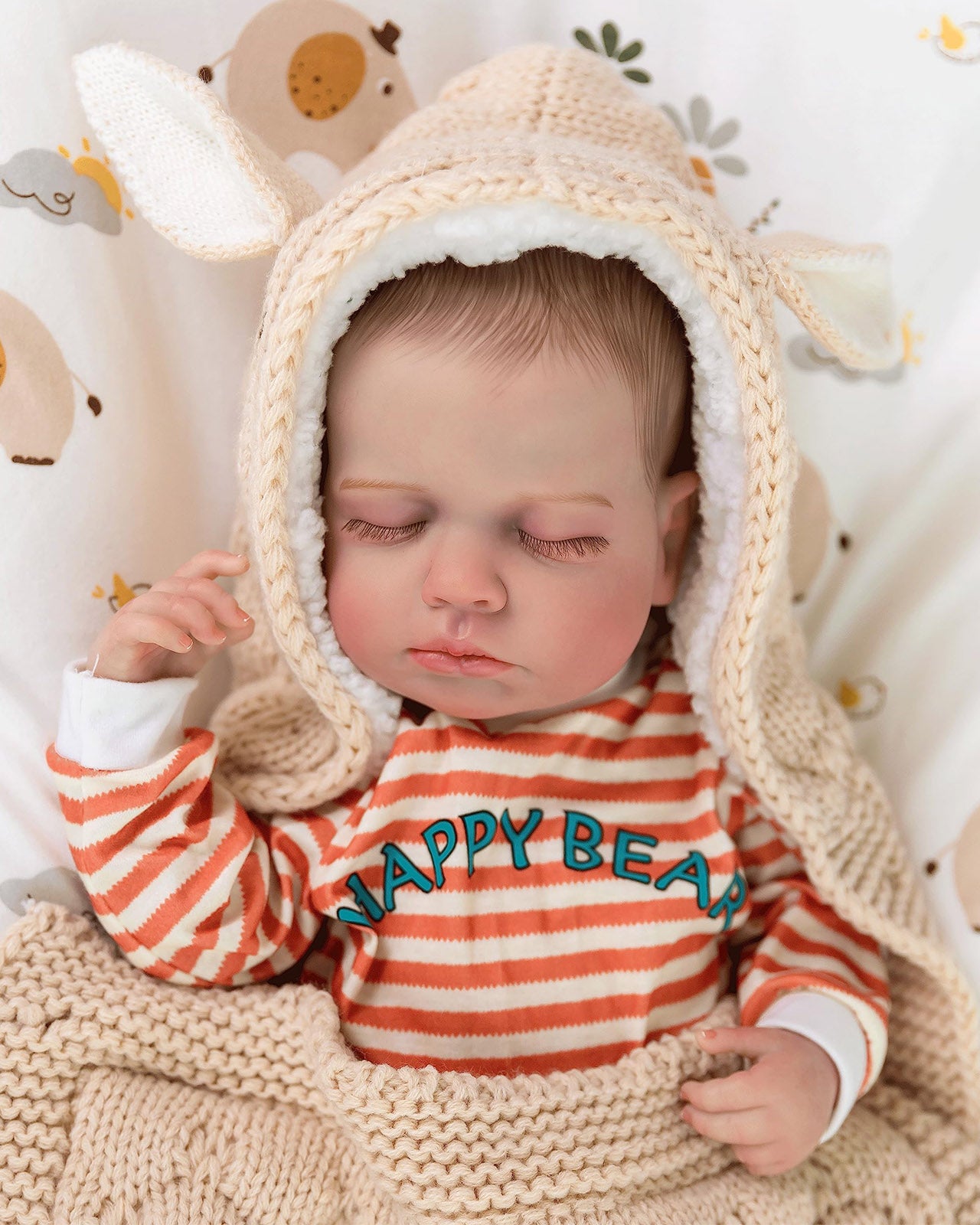 Hilary - 20" Reborn Baby Dolls Cute Sleeping Newborn Girl with Chubby Cheeks