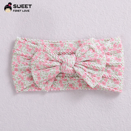 (Buy 1 get 1 at 50% off) Small Floral Baby Headbands Baby Girls Bows Headband for Reborn Baby Dolls