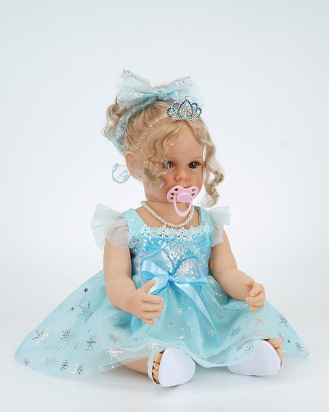 22-inch Reborn Baby with Blue Eyes and Rooted Hair - Vacos Store