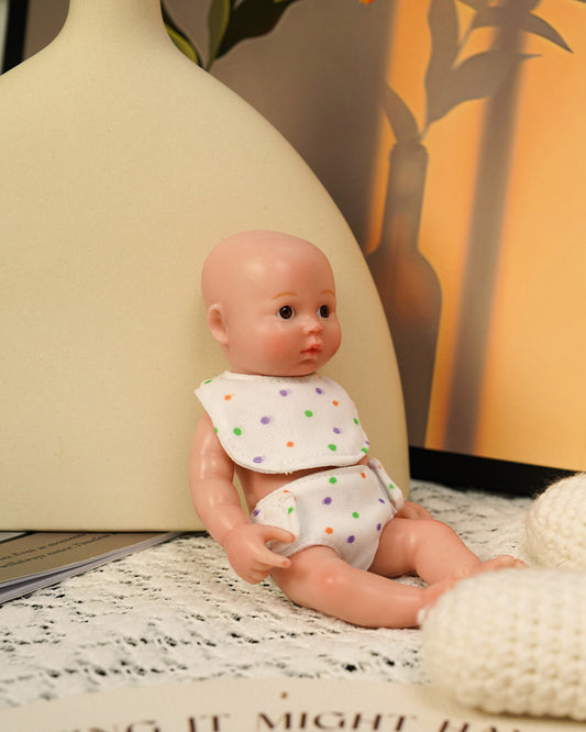 Ange - 6" Full Silicone Reborn Baby Dolls Realistic Newborn Baby with a Soft and Elastic Texture