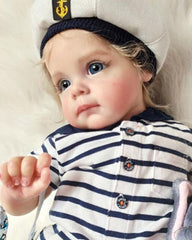 Una - 22" Reborn Baby Dolls Cute Tender Toddlers Girl with Chubby and Pliable Little Hands