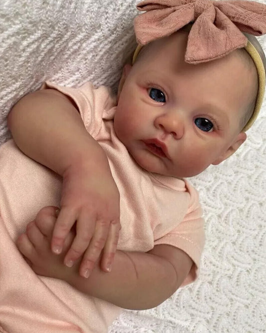 Zhenya - 22" Reborn Baby Dolls Silicone Reborn Baby Doll Toddler Lifelike Real Newborn Toddler Dolls Best Gift for Girl