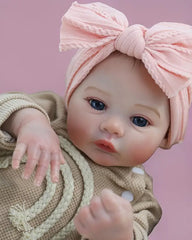 Benedita - 22" Soft Vinyl & Fabric, Hand-Painted Hair Reborn Baby Doll - Perfect Birthday or Christmas Gift for Youngsters