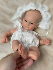 Claude - 13" Full Silicone Reborn Baby Dolls Premature Girl Doll with Soft Washable Body