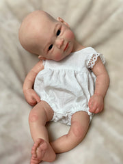 Claude - 13" Full Silicone Reborn Baby Dolls Premature Girl Doll with Soft Washable Body