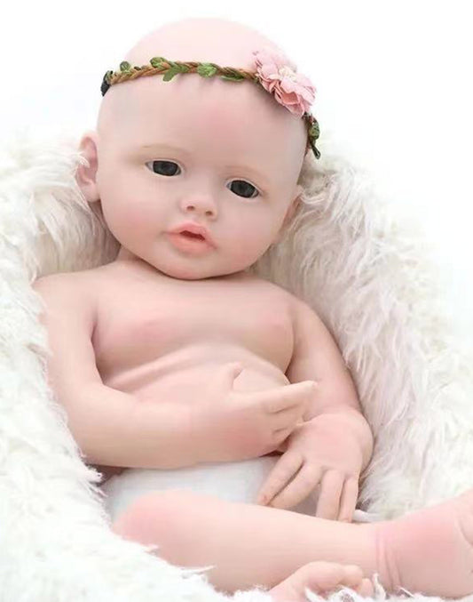 Agnes - 22" Full Silicone Reborn Baby Dolls High-Quality Toddler Girl with Weighted Body