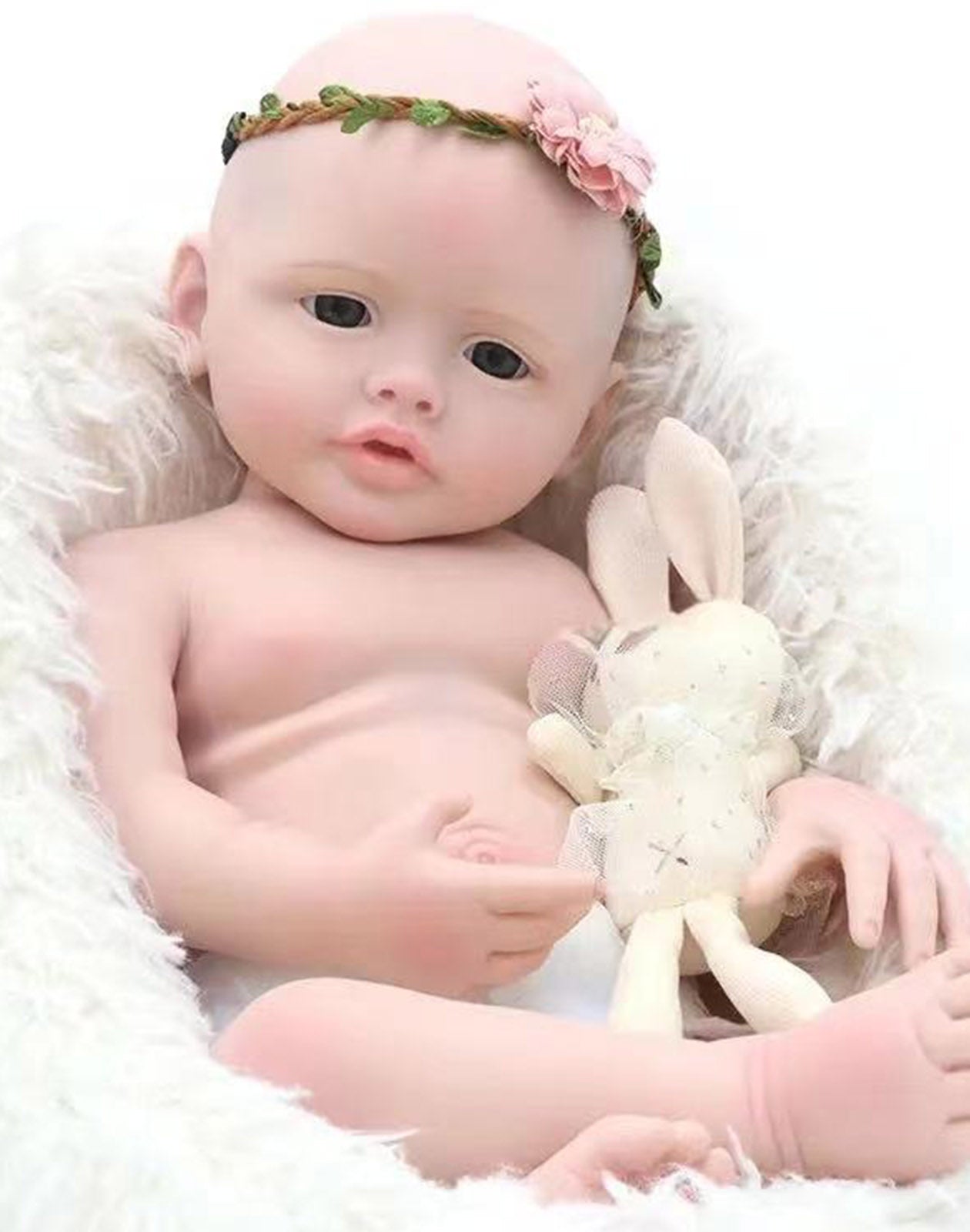 Agnes - 22" Full Silicone Reborn Baby Dolls High-Quality Toddler Girl with Weighted Body