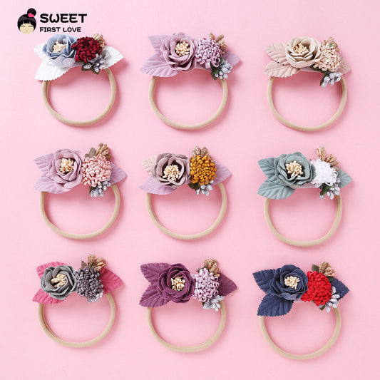 (Buy 1 get 1 at 50% off) Cute Princess Parquet Tiara Baby Headband for Reborn Baby Dolls