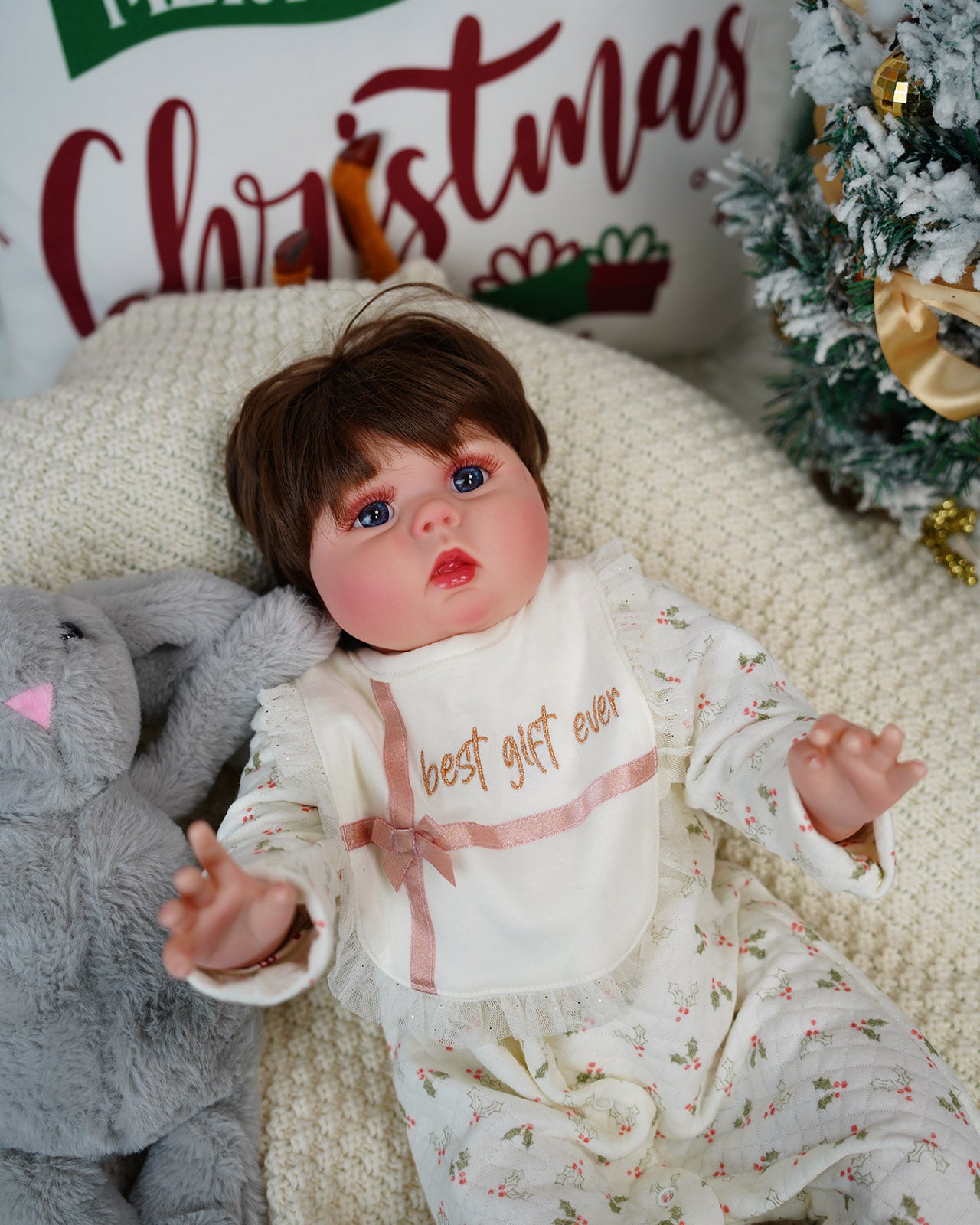 Janet - 22" Reborn Baby Dolls Cute Chubby Toddlers Girl with Enchanting Innocent Expression